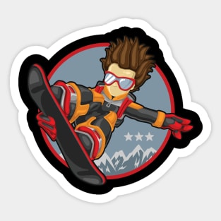 Snowboarder Sticker